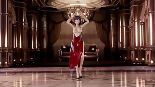 Raiden Mei Literal With Apron Dance Hentai Honkai Impact Mmd 3D Red Apron (CLIP)